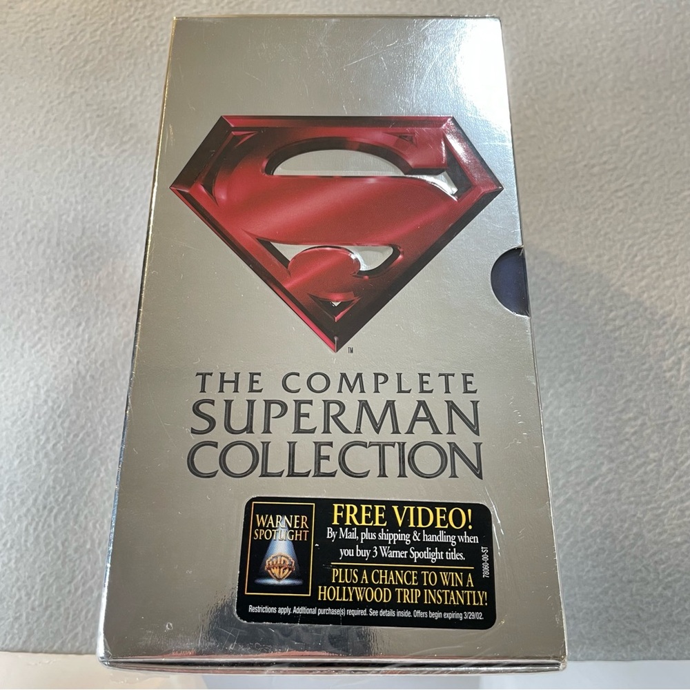 Vintage VHS The Complete Superman Collection NEW Sealed!